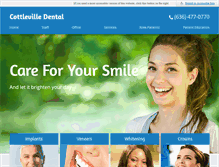 Tablet Screenshot of cottlevilledental.com